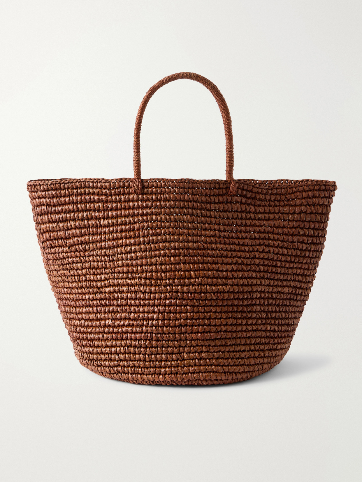 Sensi Studio Large Straw Tote In Brown