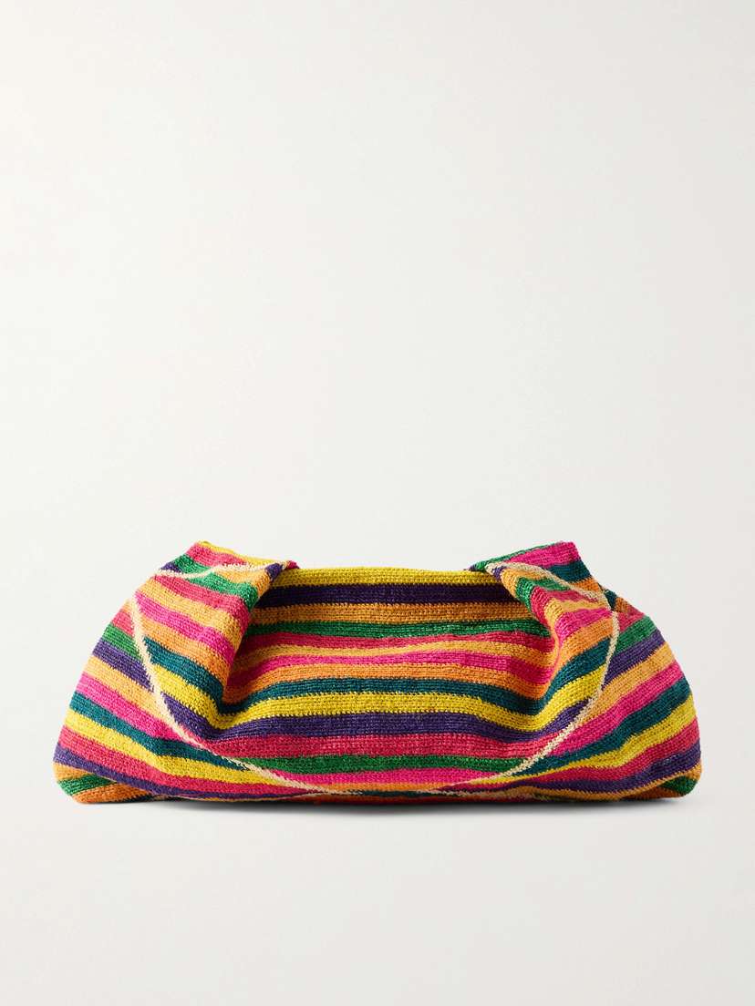 SENSI STUDIO Medium Two-tone Sisal Clutch