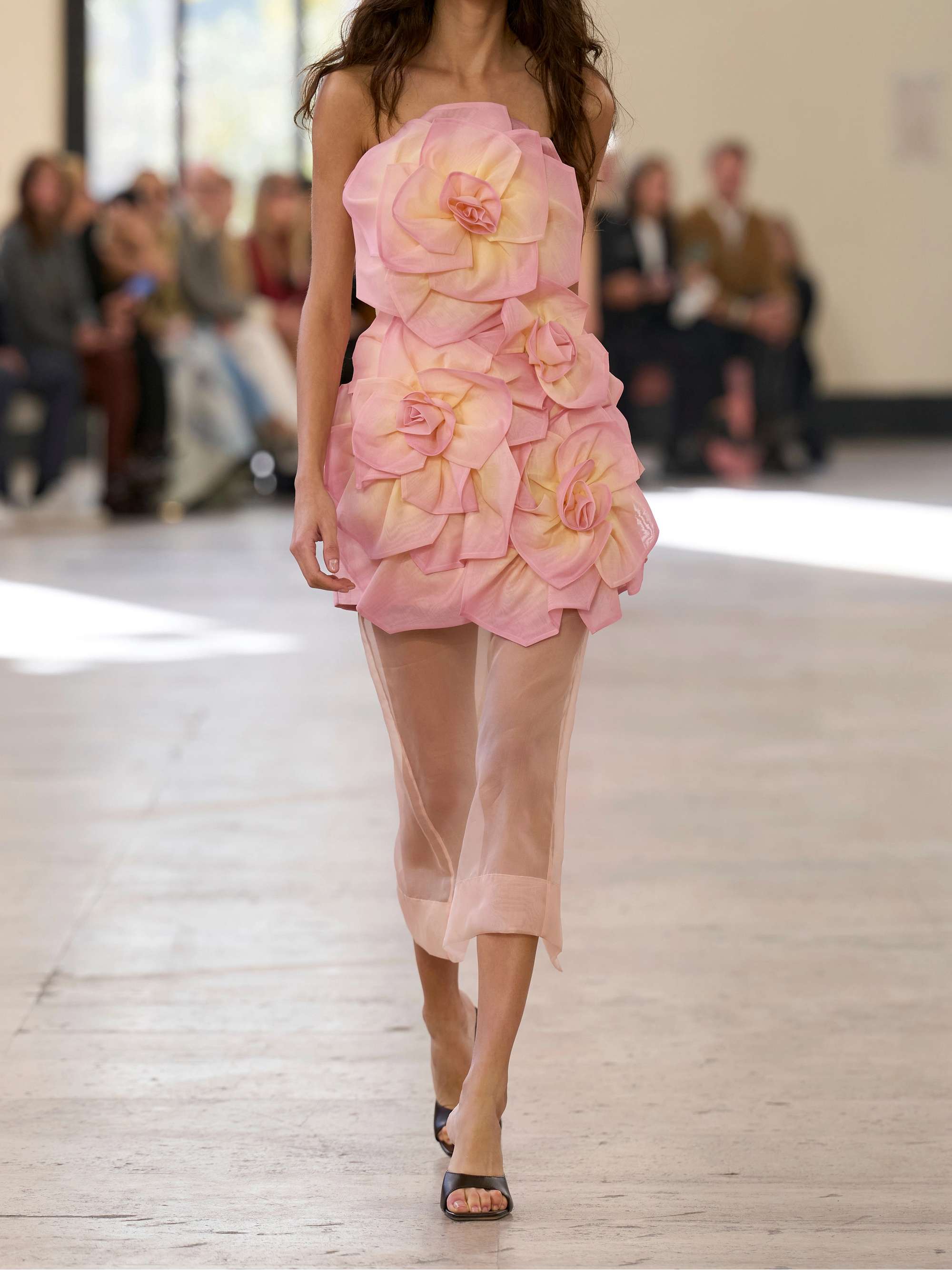 Aje Johanna Floral-appliqu Mini Dress - Pink