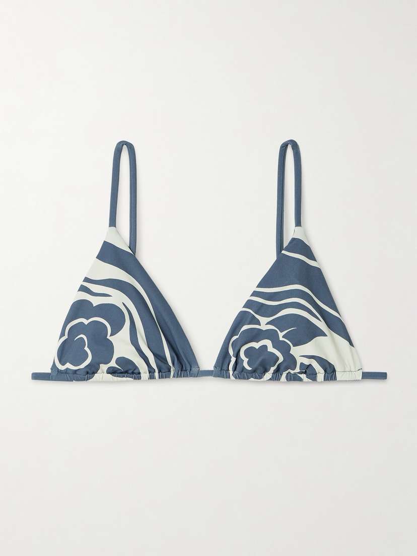 SIR. Lilou Printed Triangle Bikini Top