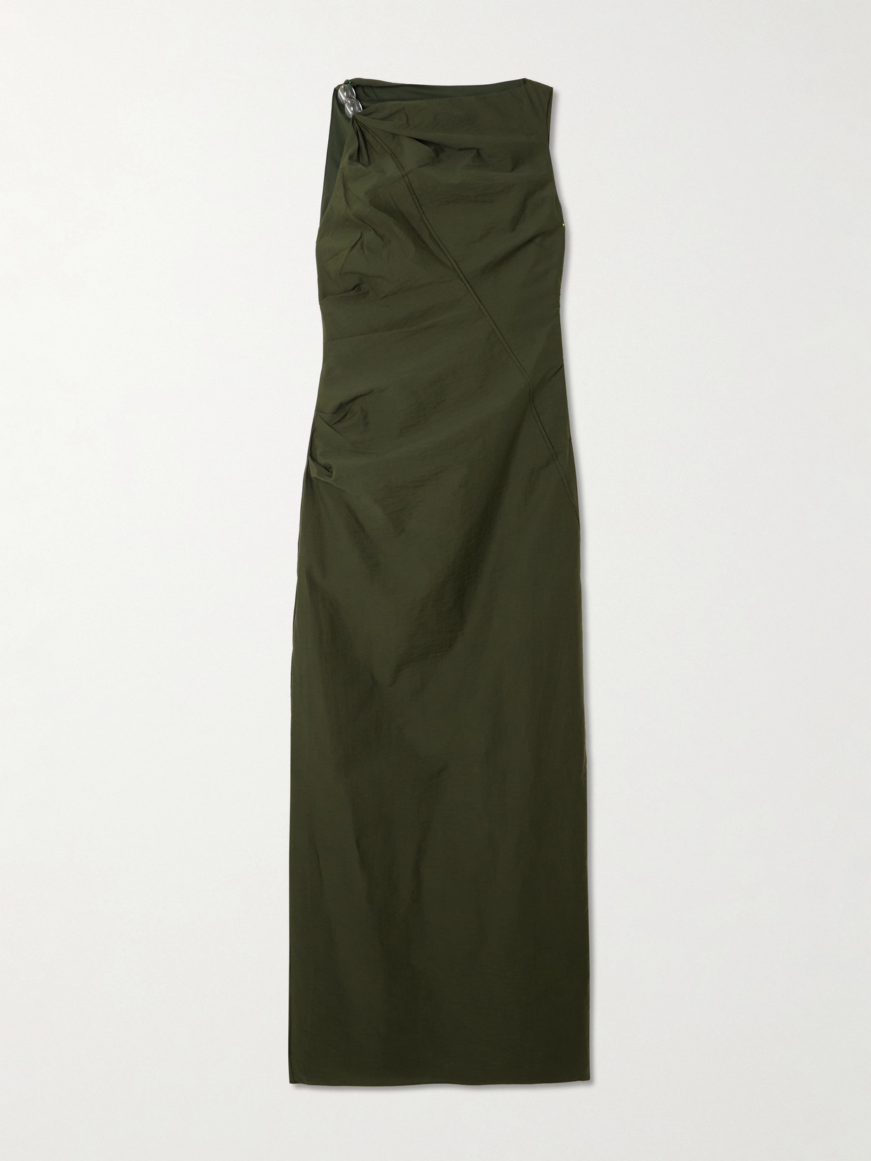 Sir Sorel Embellished Shell Maxi Dress In Green