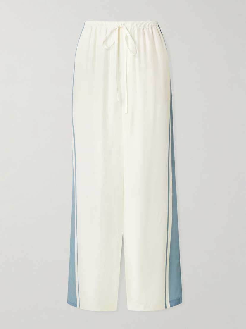 SIR. Lilou Striped Silk Wide-leg Pants