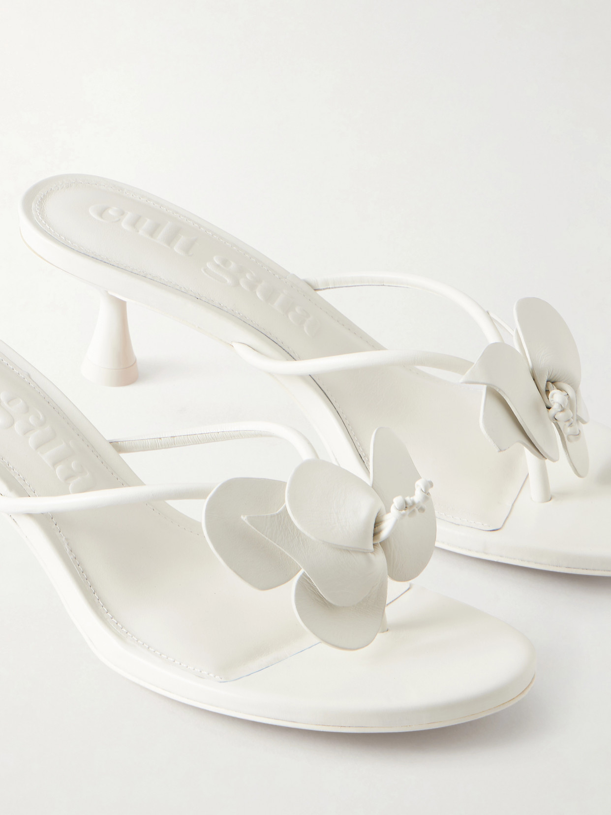 Addison Embellished Leather Thong Sandals
