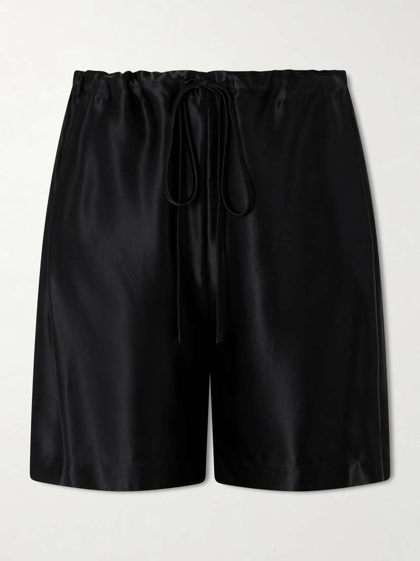 Khaite Rohe Satin Shorts