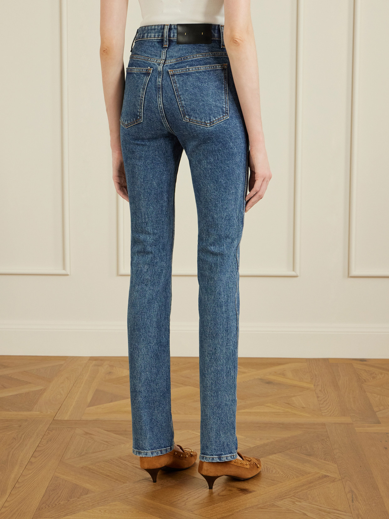 Daria High-Rise Slim-Leg Jeans
