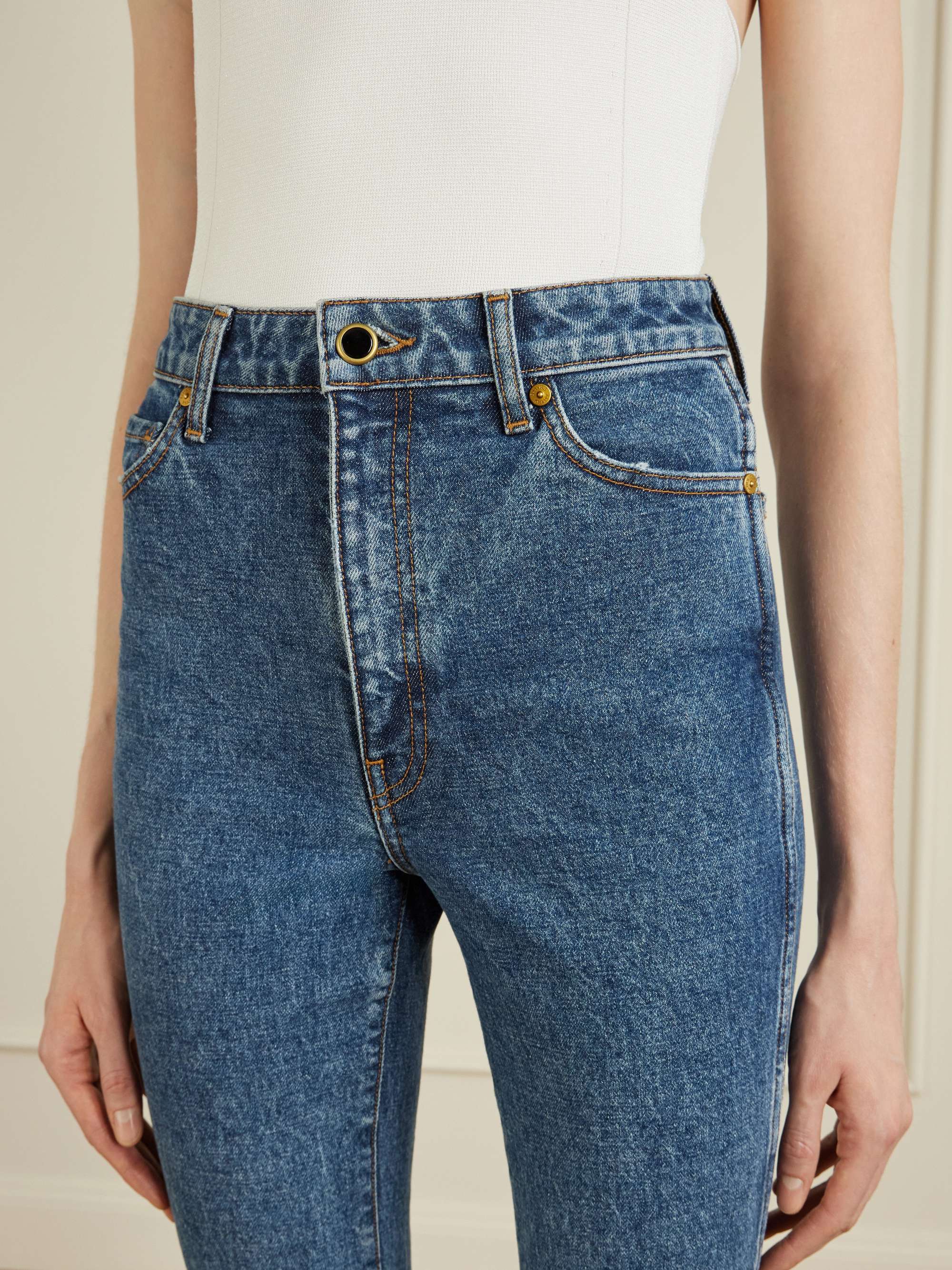 KHAITE Daria high-rise slim-leg jeans | NET-A-PORTER