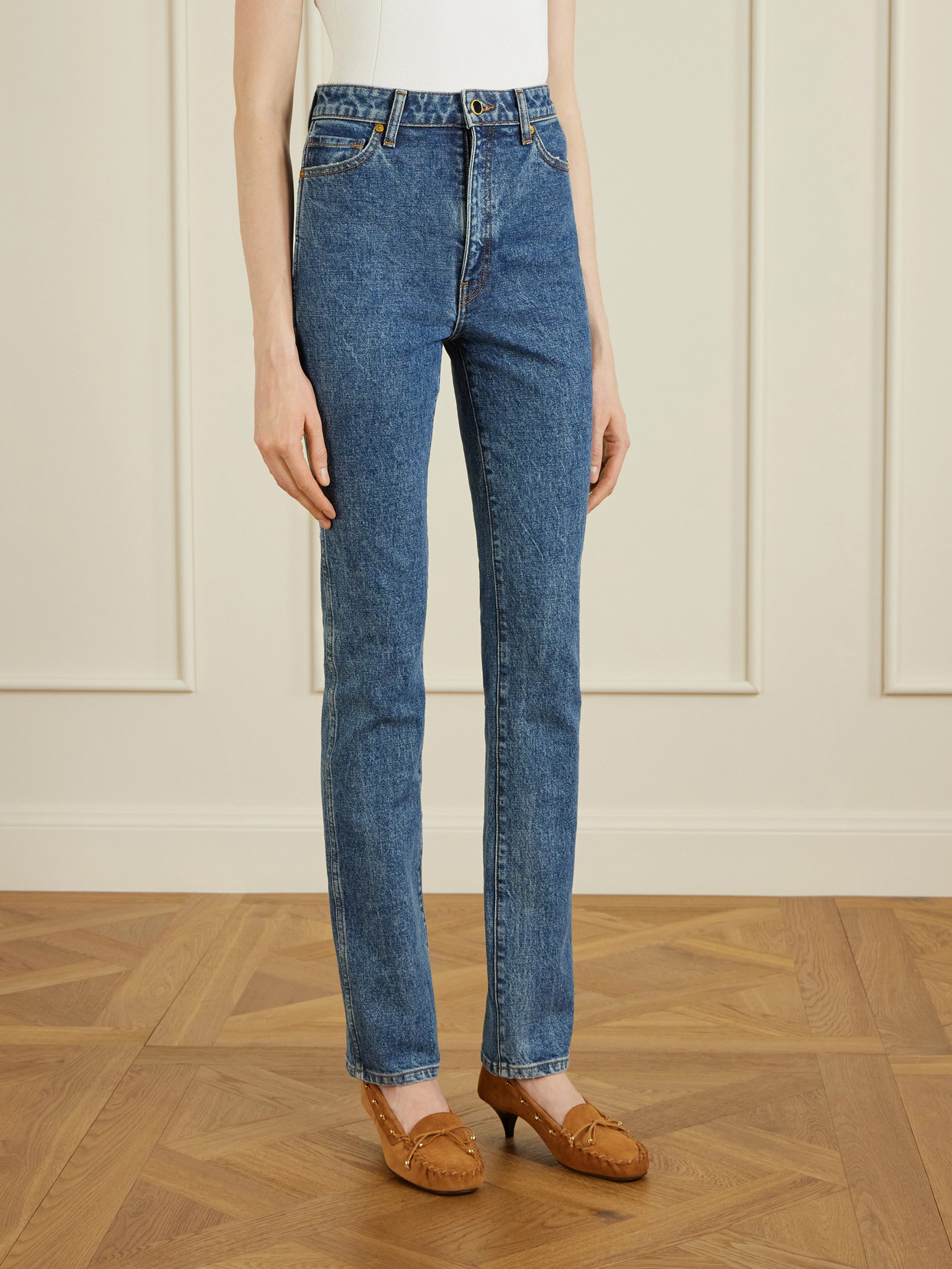 Daria High-Rise Slim-Leg Jeans