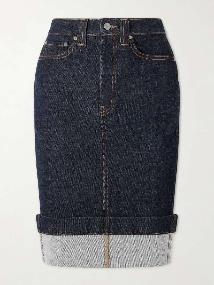 Khaite Kendra Denim Skirt