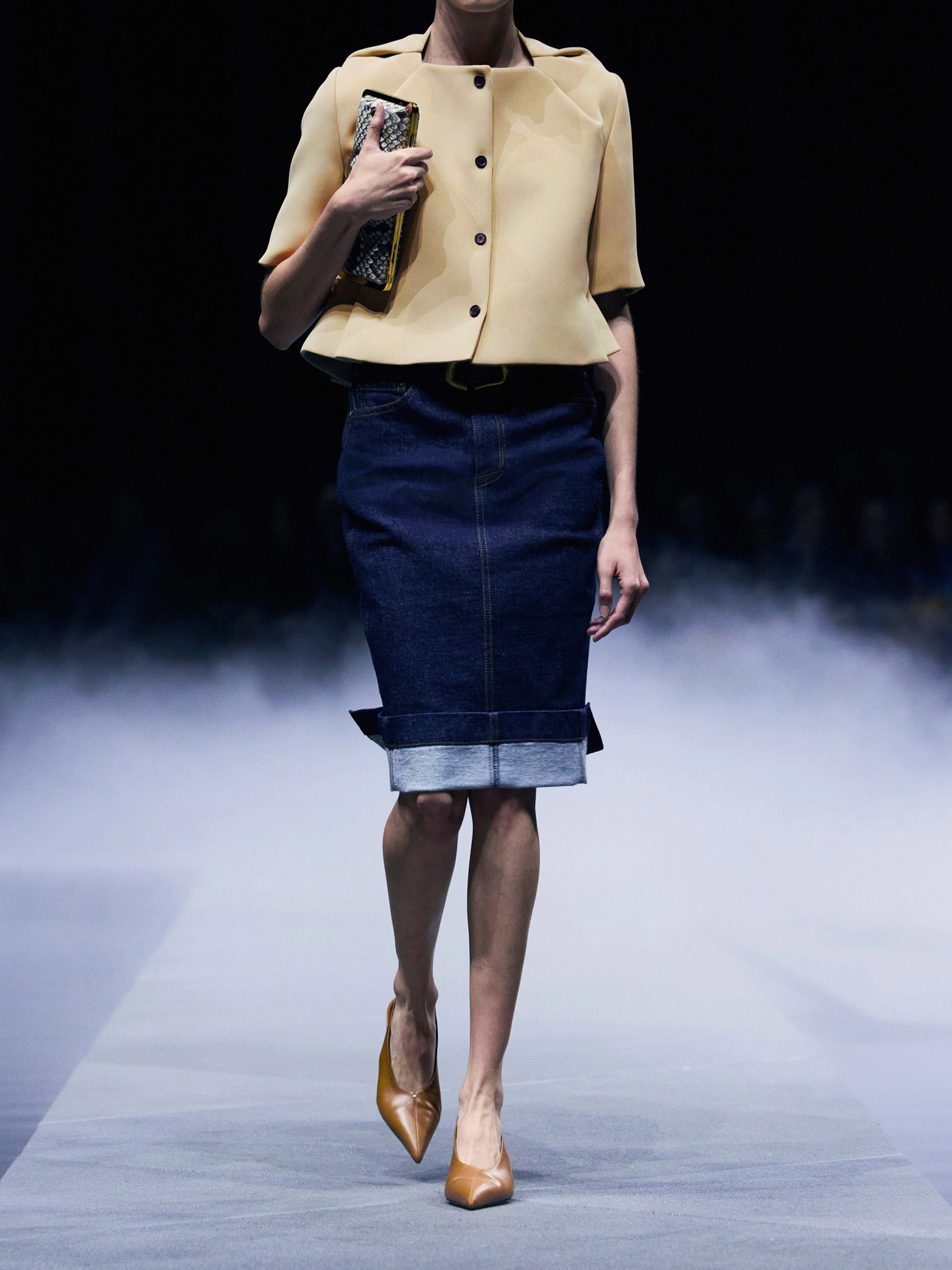 Franc Cropped Crepe Jacket
