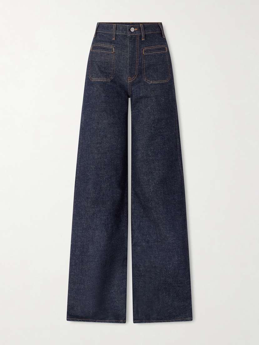 Khaite Delmonico High-rise Wide-leg Jeans