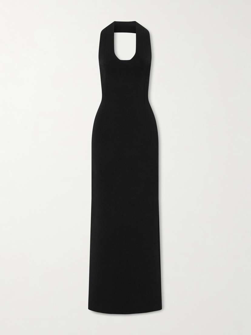 Khaite Mahi Knitted Halterneck Maxi Dress