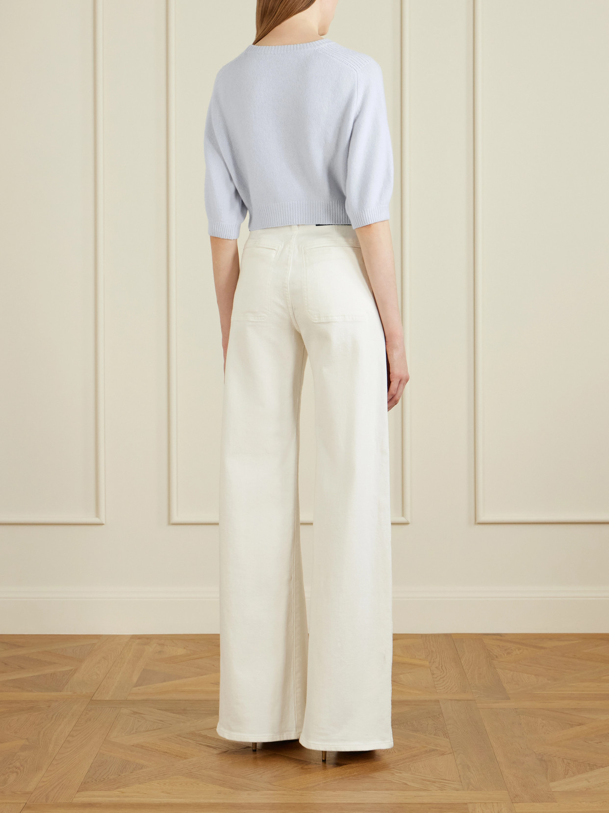 Lorelai Cropped Wool And Cashmere-Blend Sweater