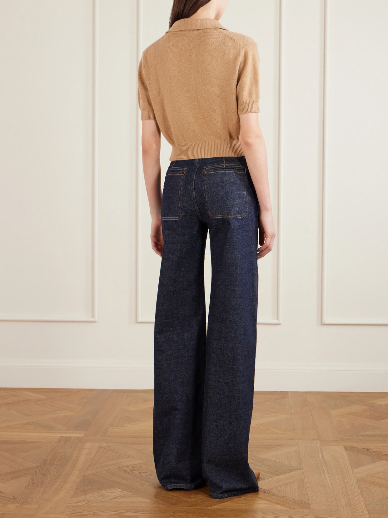 Leni Cropped Wool And Cashmere-Blend Sweater