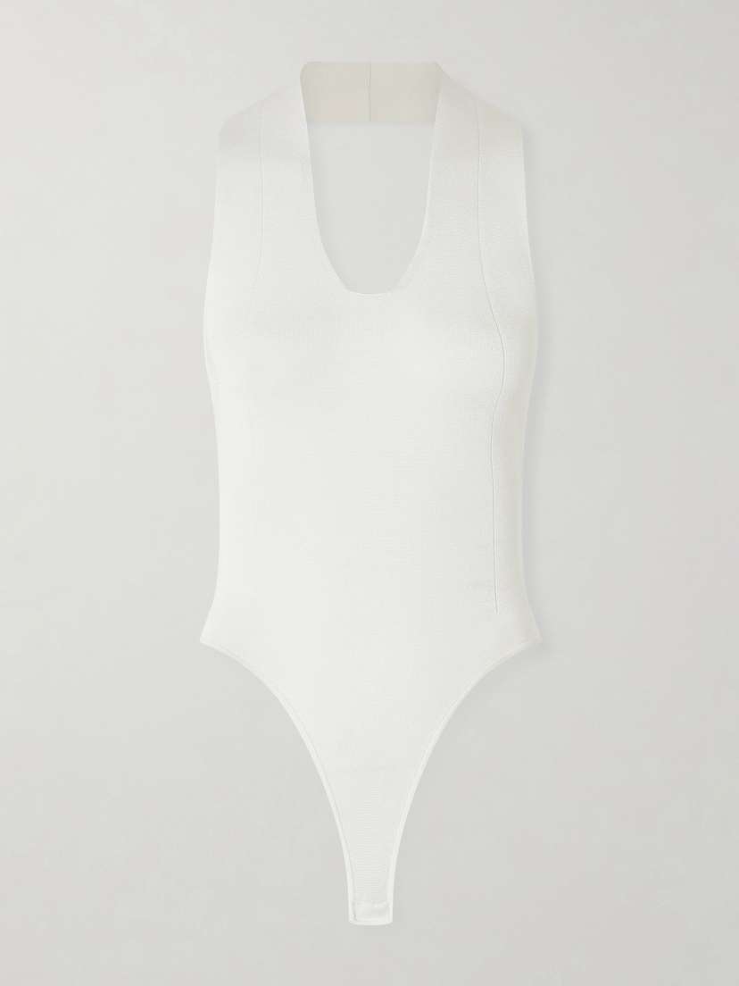 Khaite Toto Stretch-knit Halterneck Bodysuit