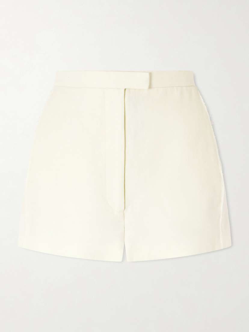 Khaite Blane Linen Shorts