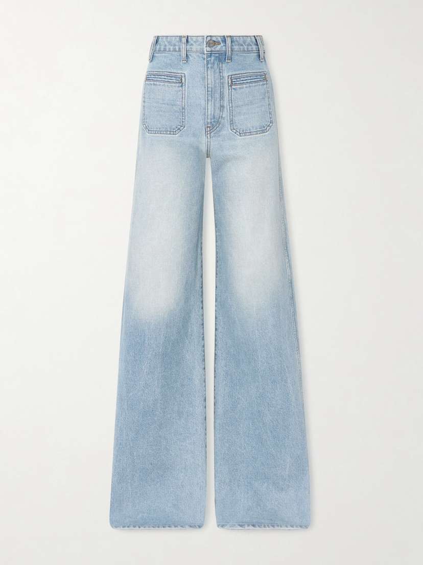 Khaite Delmonico High-rise Wide-leg Jeans