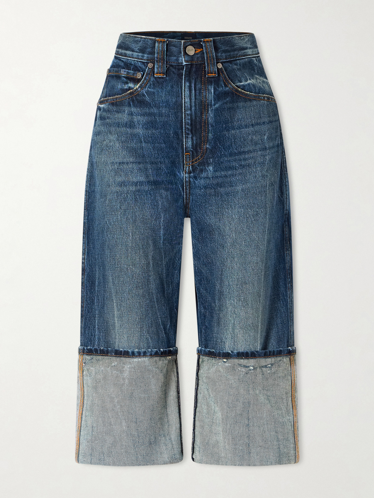Boyle Cropped Low-Rise Straight-Leg Jeans