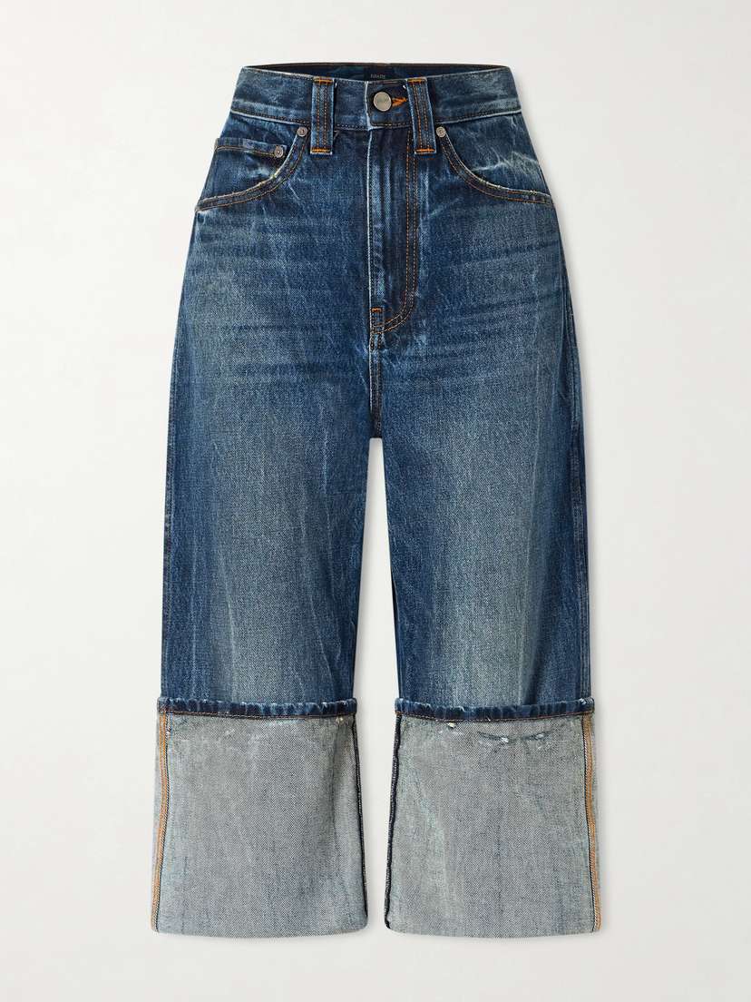 Khaite Boyle Cropped Low-rise Straight-leg Jeans