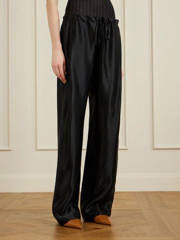 KHAITE Rohen satin pants