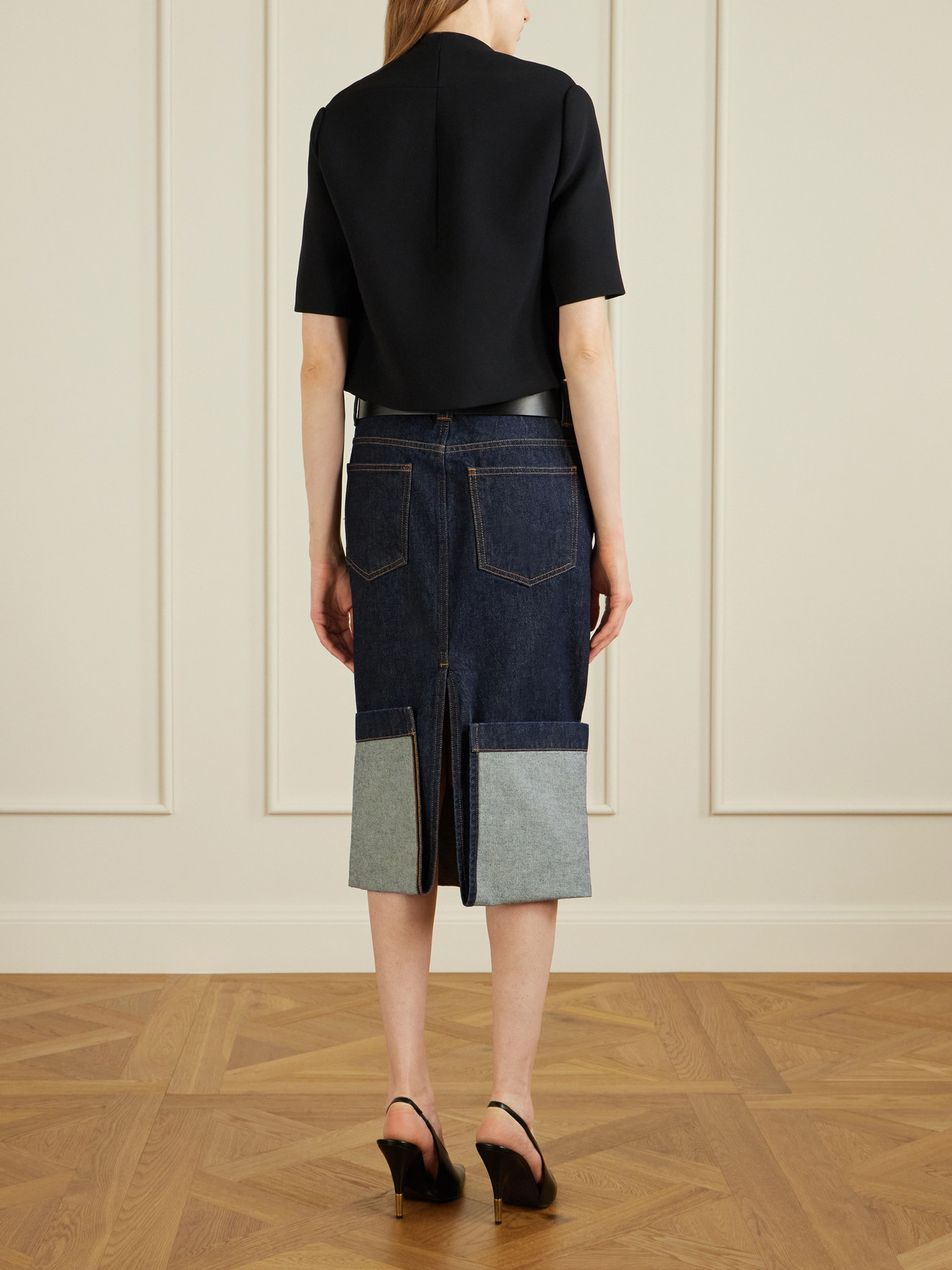 Khaite Franc Folded-neckline Button-fastening Jacket In Multi