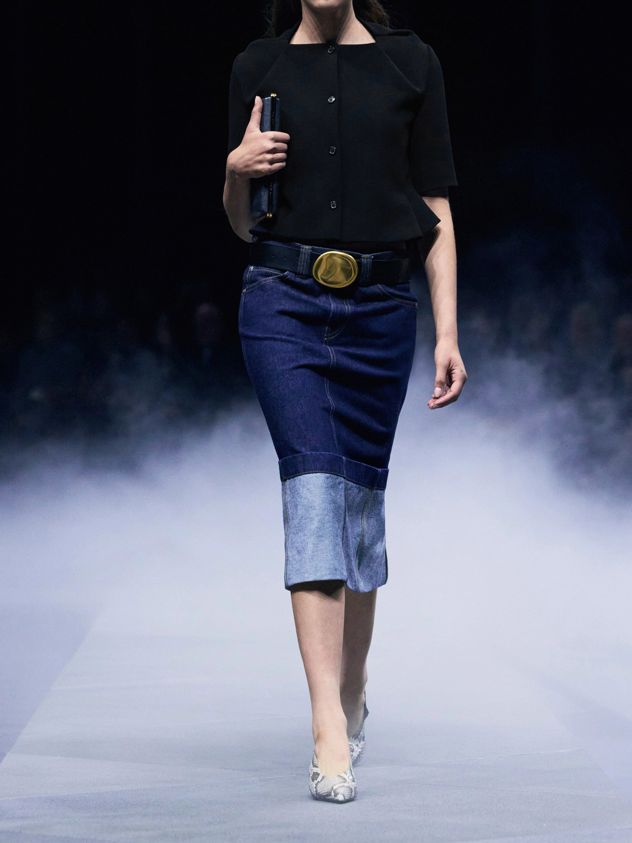 Khaite Franc Folded-neckline Button-fastening Jacket In Multi