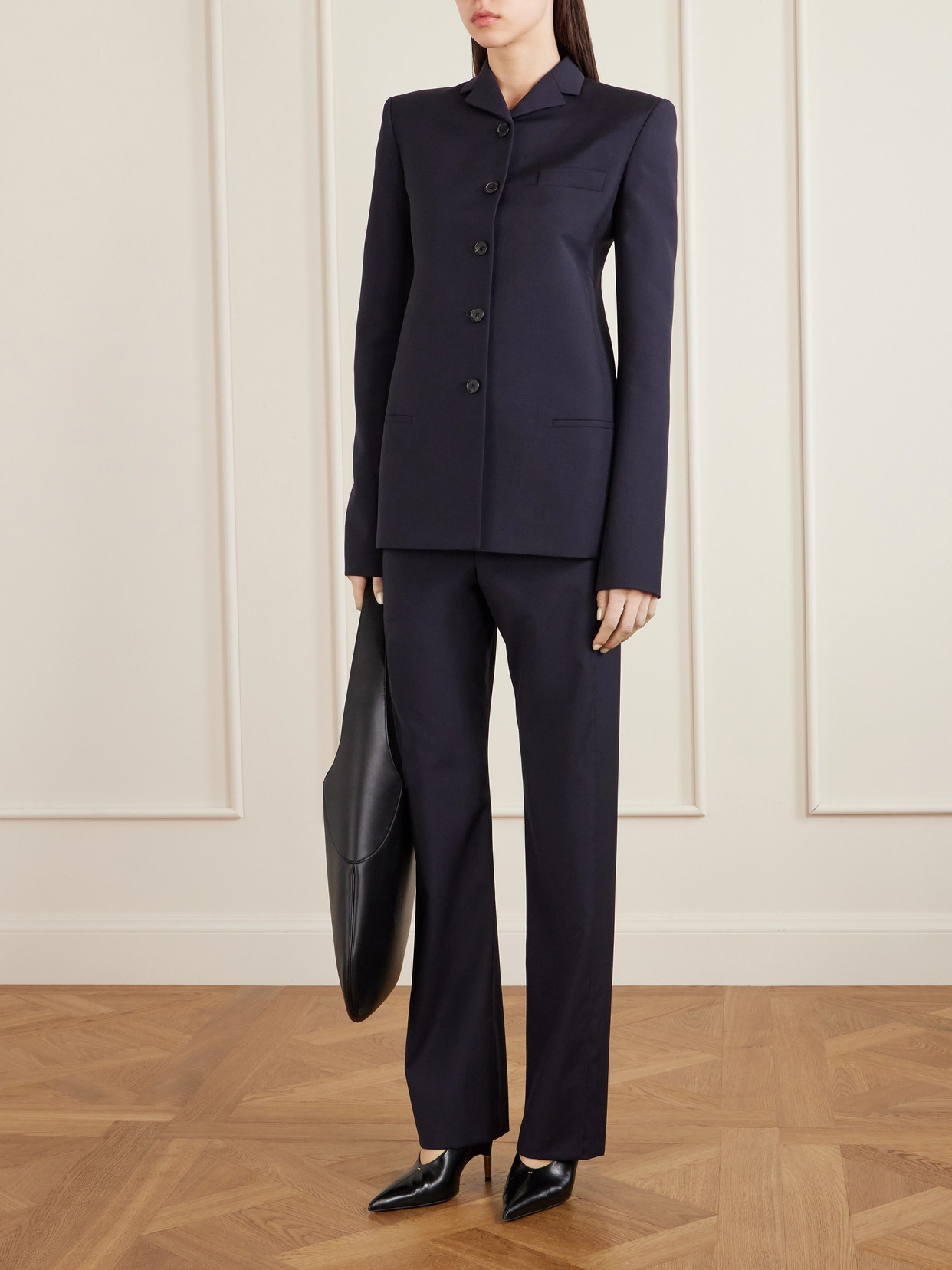 Khaite Celton Wool Casual Jacket In Black