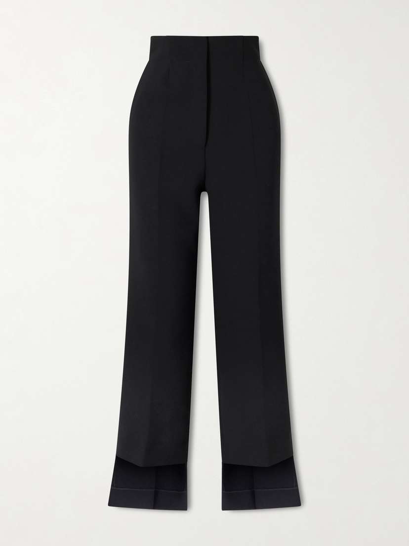Khaite Rae Cropped Crepe Straight-leg Pants