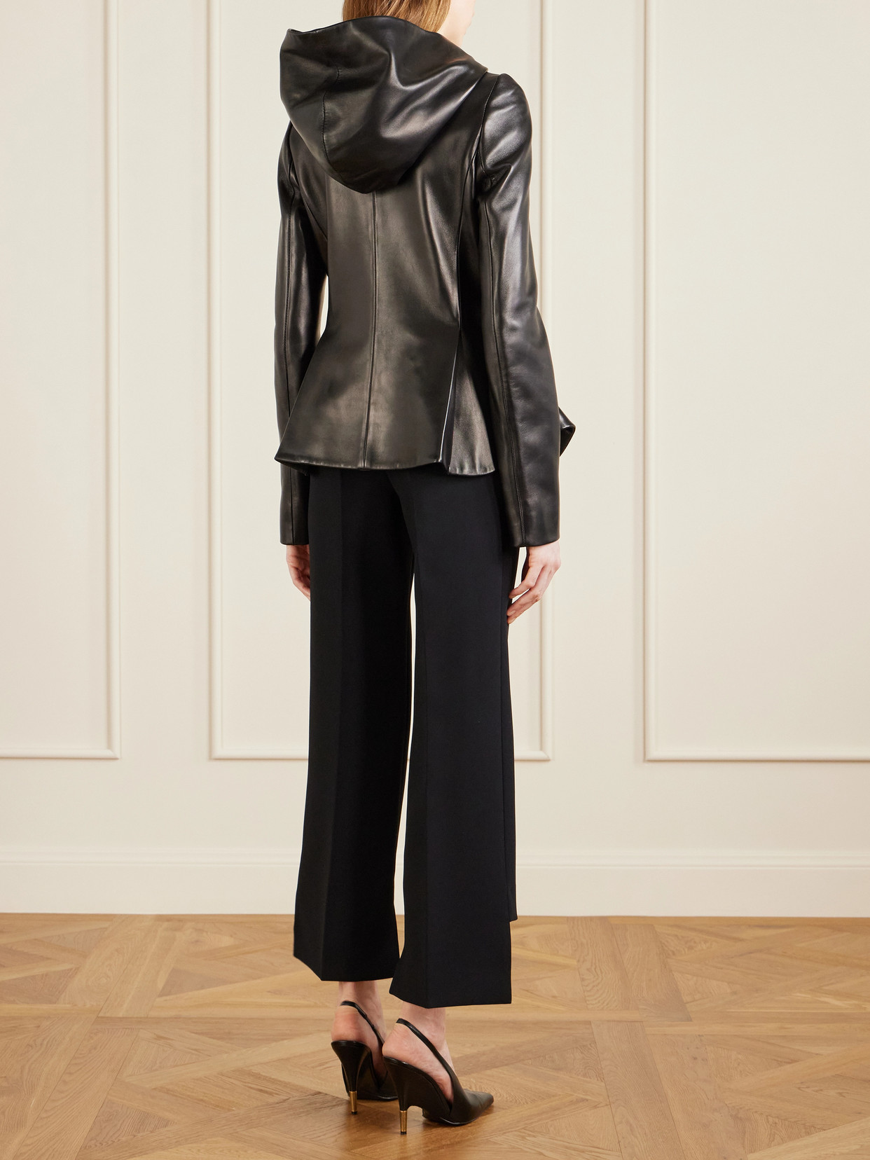 June Hooded Peplum Jacket