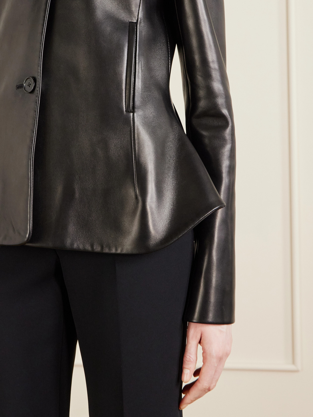 June Hooded Peplum Jacket
