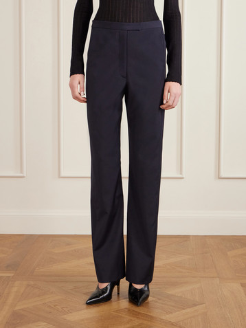 KHAITE Borden wool straight-leg pants