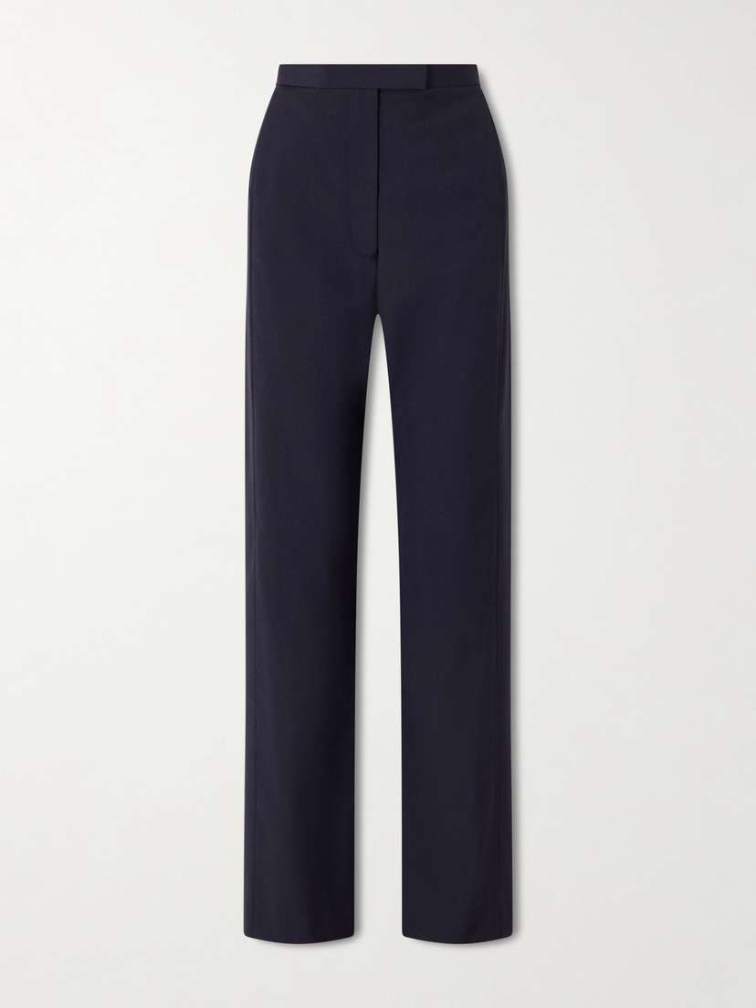 Khaite Borden Wool Straight-leg Pants