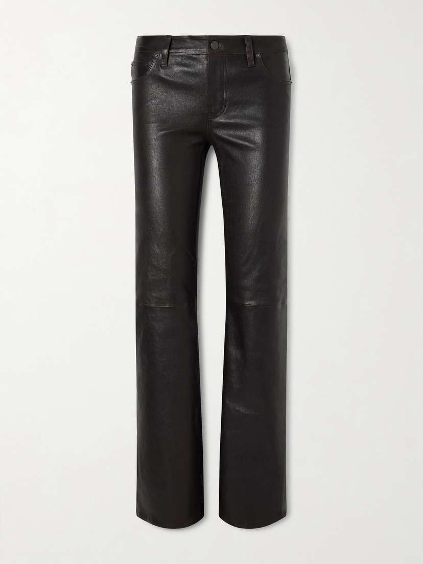 Frame Rodeo Leather Bootcut Pants