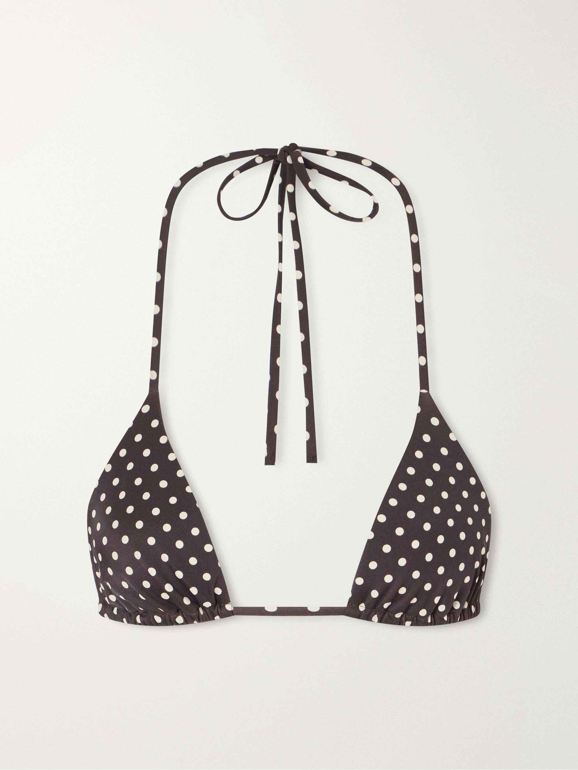 MATTEAU The String floral-print recycled triangle bikini top