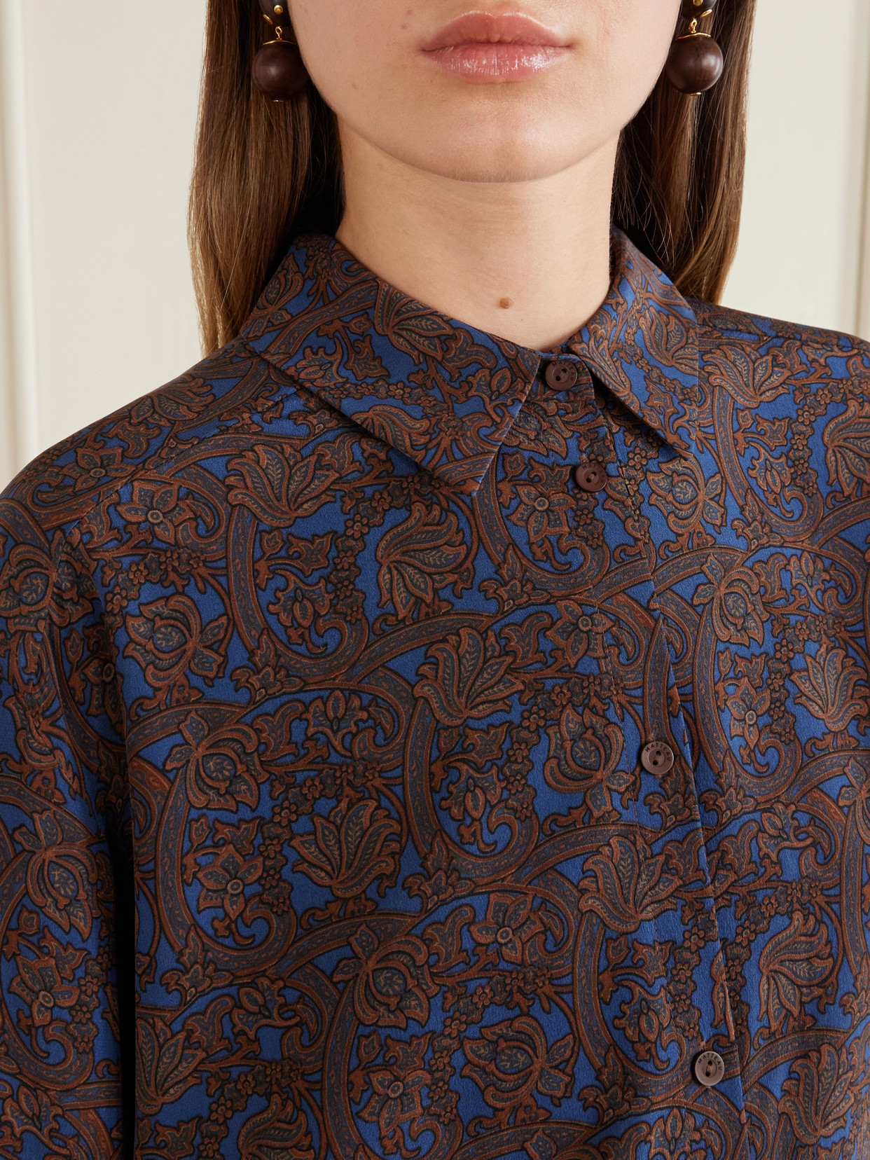 Silk-Crepe De Chine Shirt