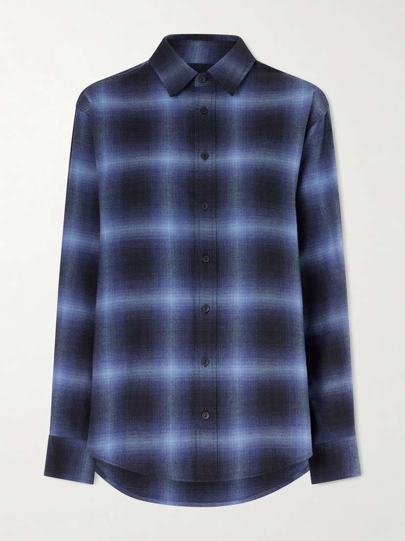 Matteau Checked Cotton-flannel Shirt