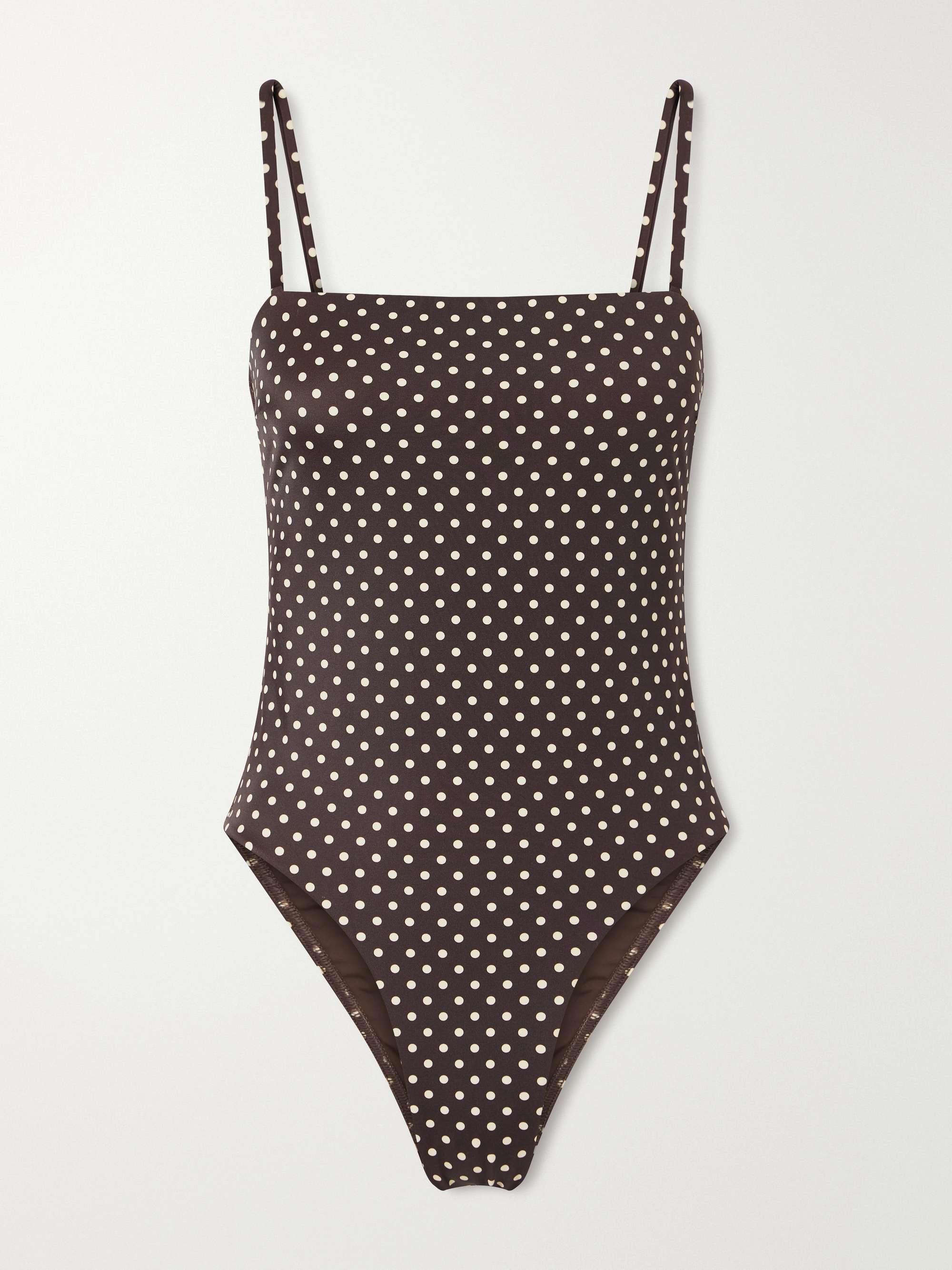 MATTEAU Petite Square stretch recycled-seersucker swimsuit