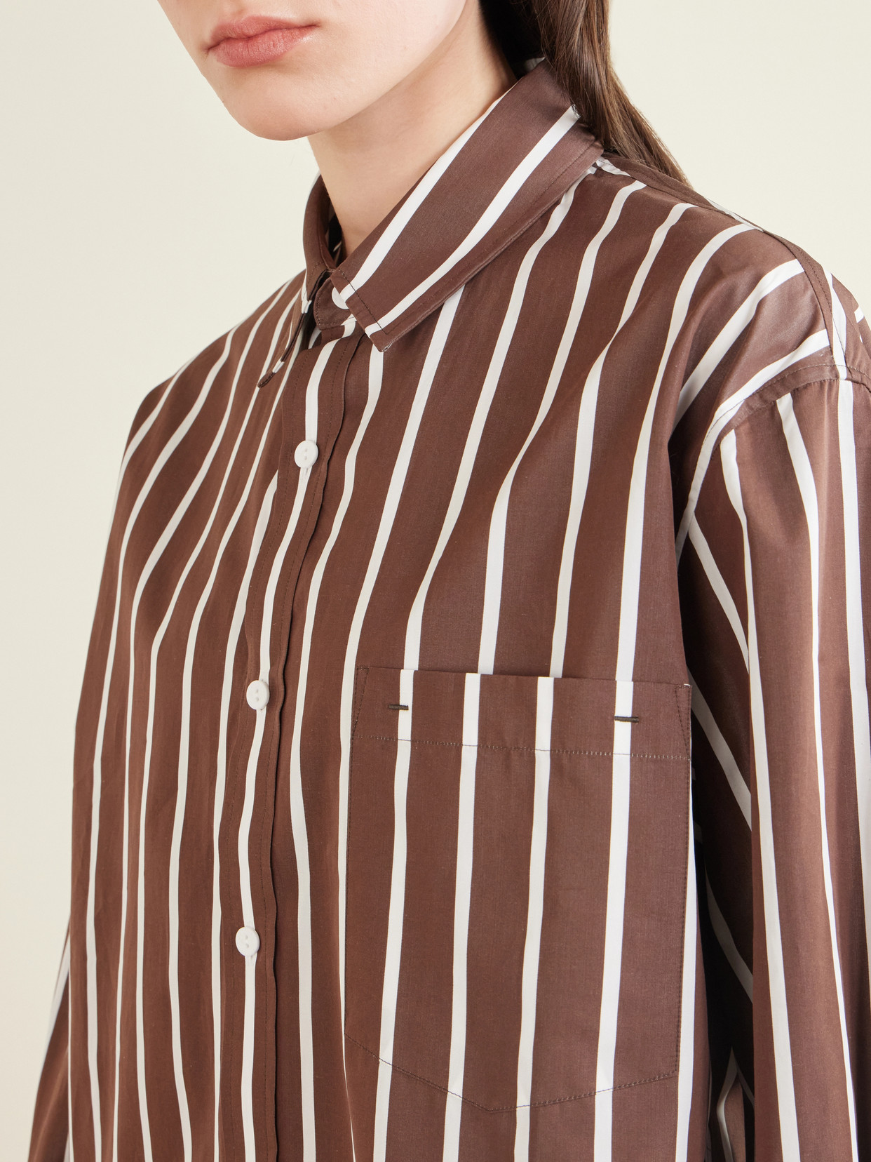 Striped Organic Cotton-Poplin Shirt