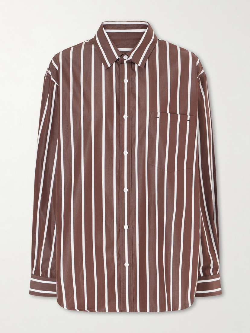 Matteau Striped Organic Cotton-poplin Shirt