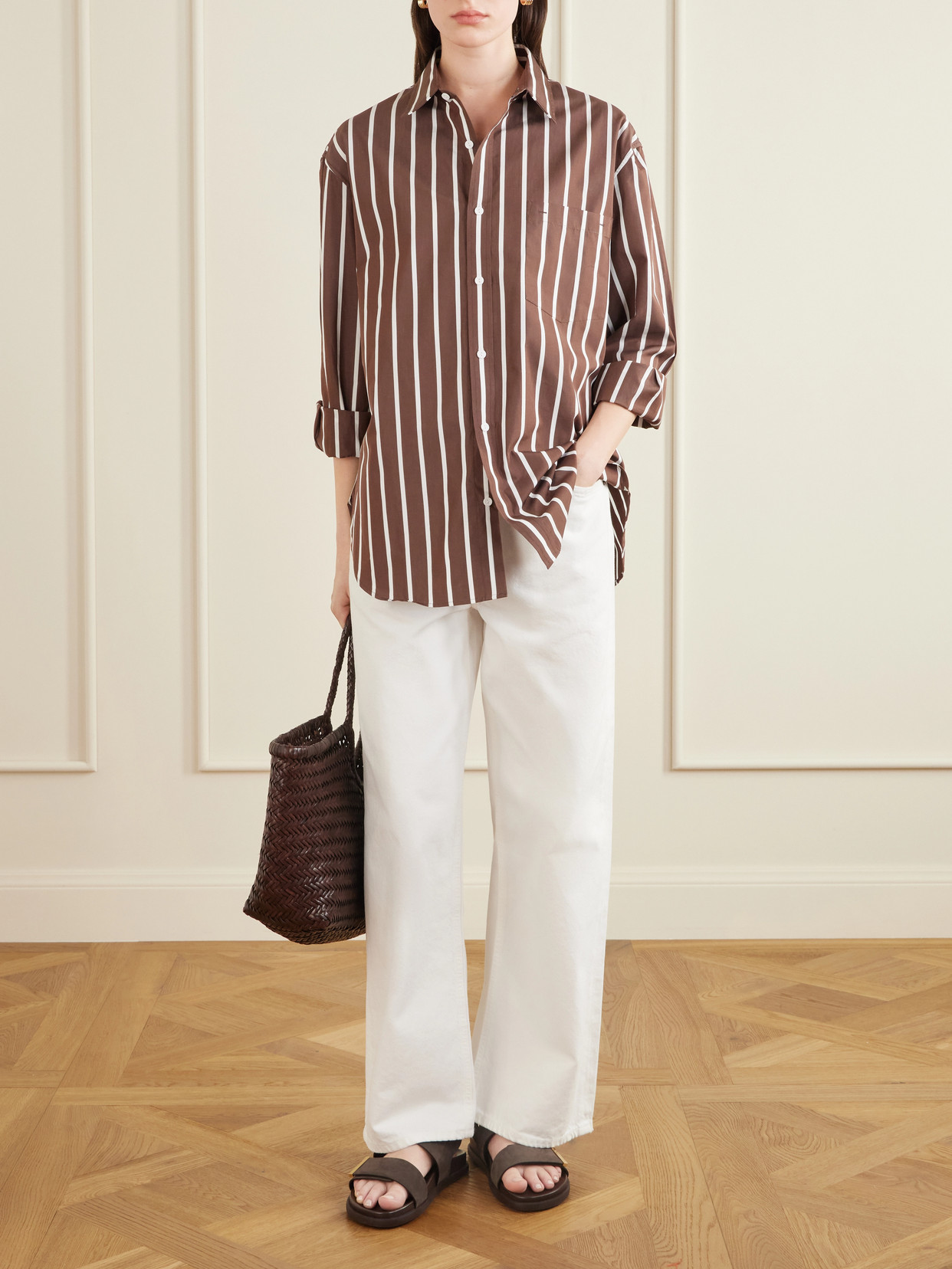 Striped Organic Cotton-Poplin Shirt