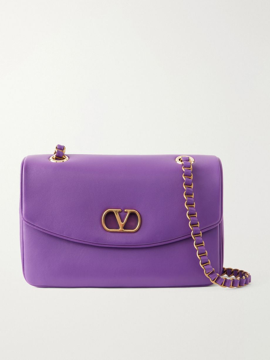 Djuna medium embellished suede and leather shoulder bag