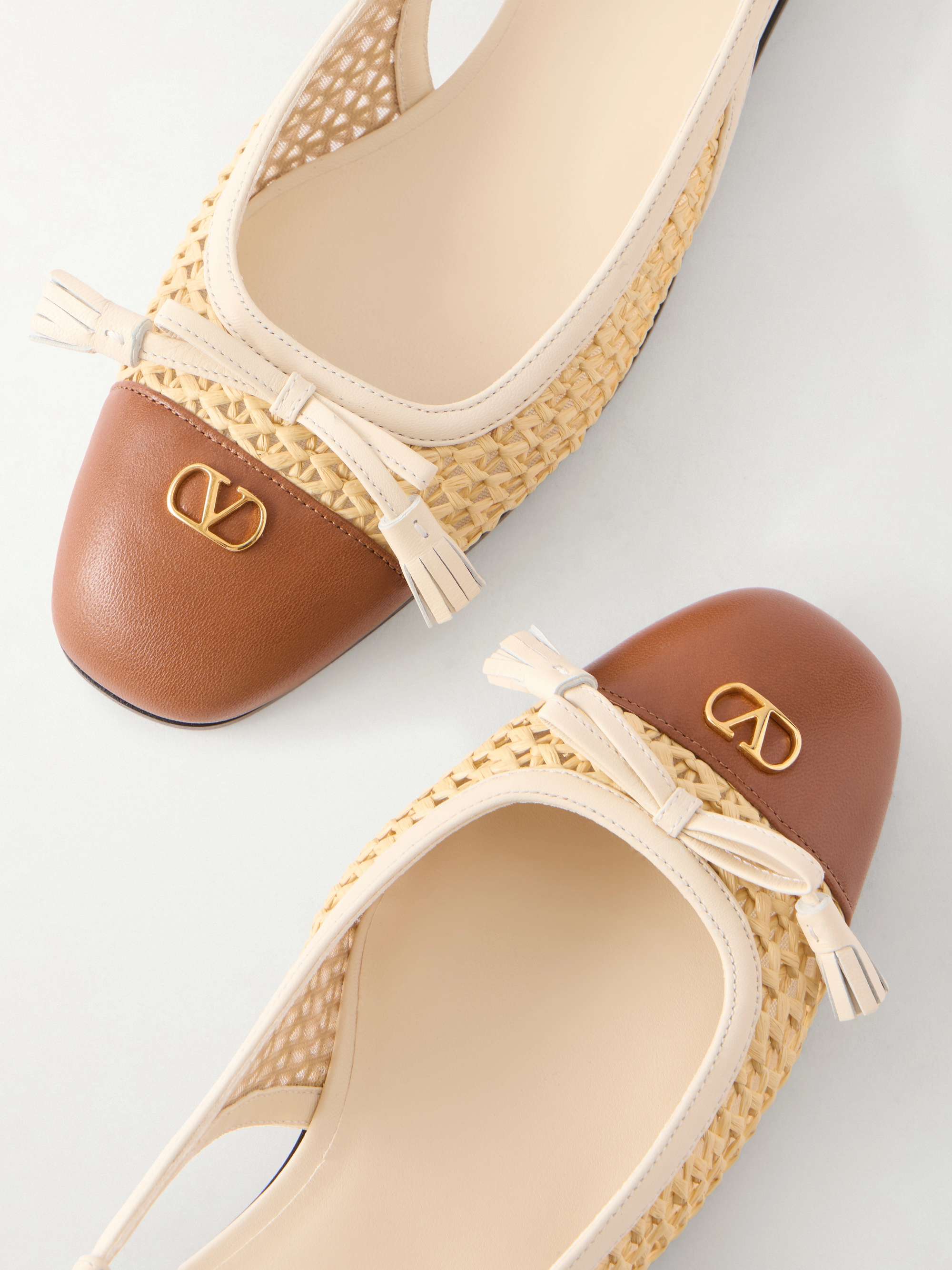 VALENTINO GARAVANI Valet Du Roi 25 tasseled leather-trimmed and