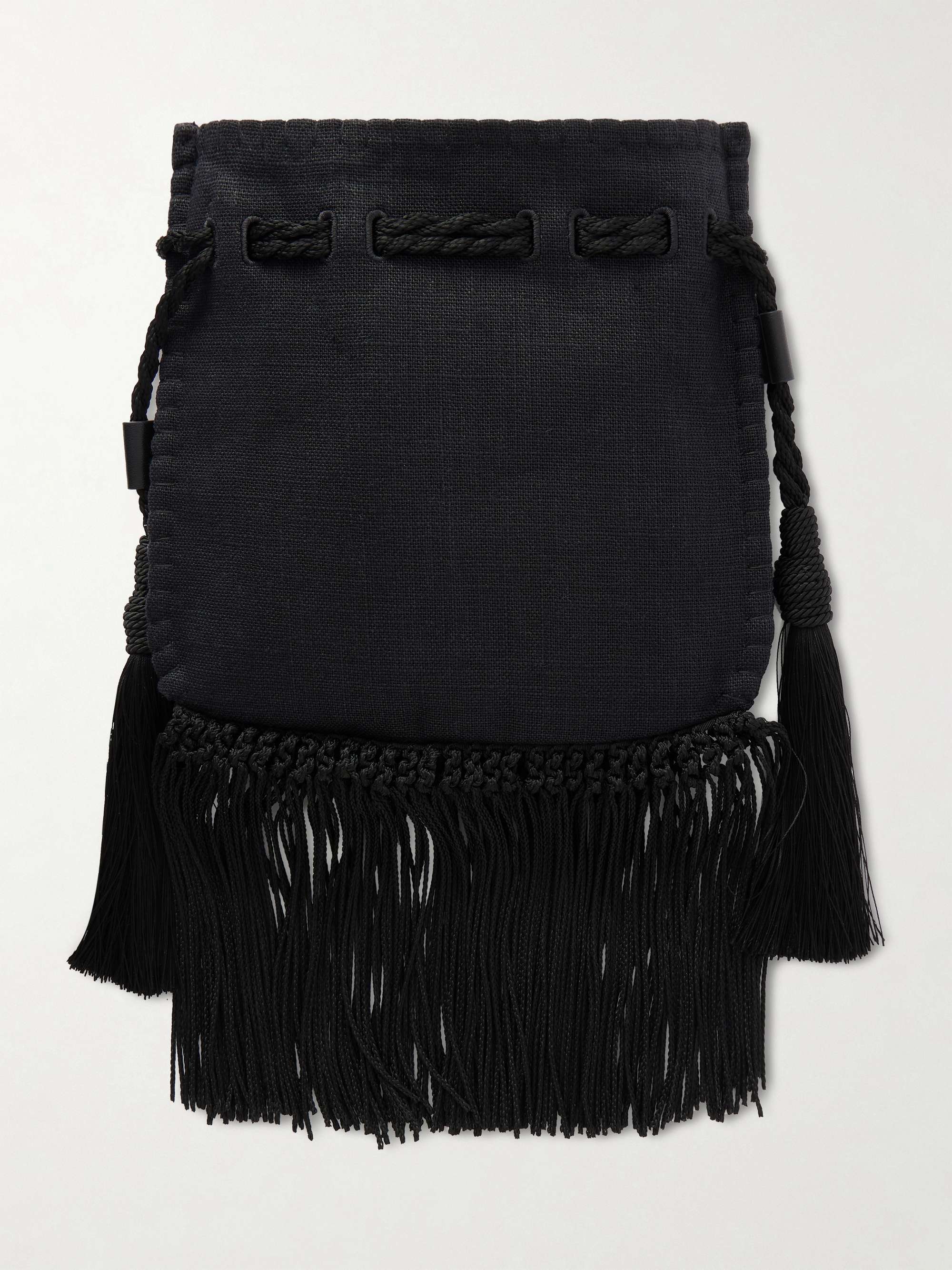 VALENTINO GARAVANI Nellcote Alice sequin-embellished brass logo