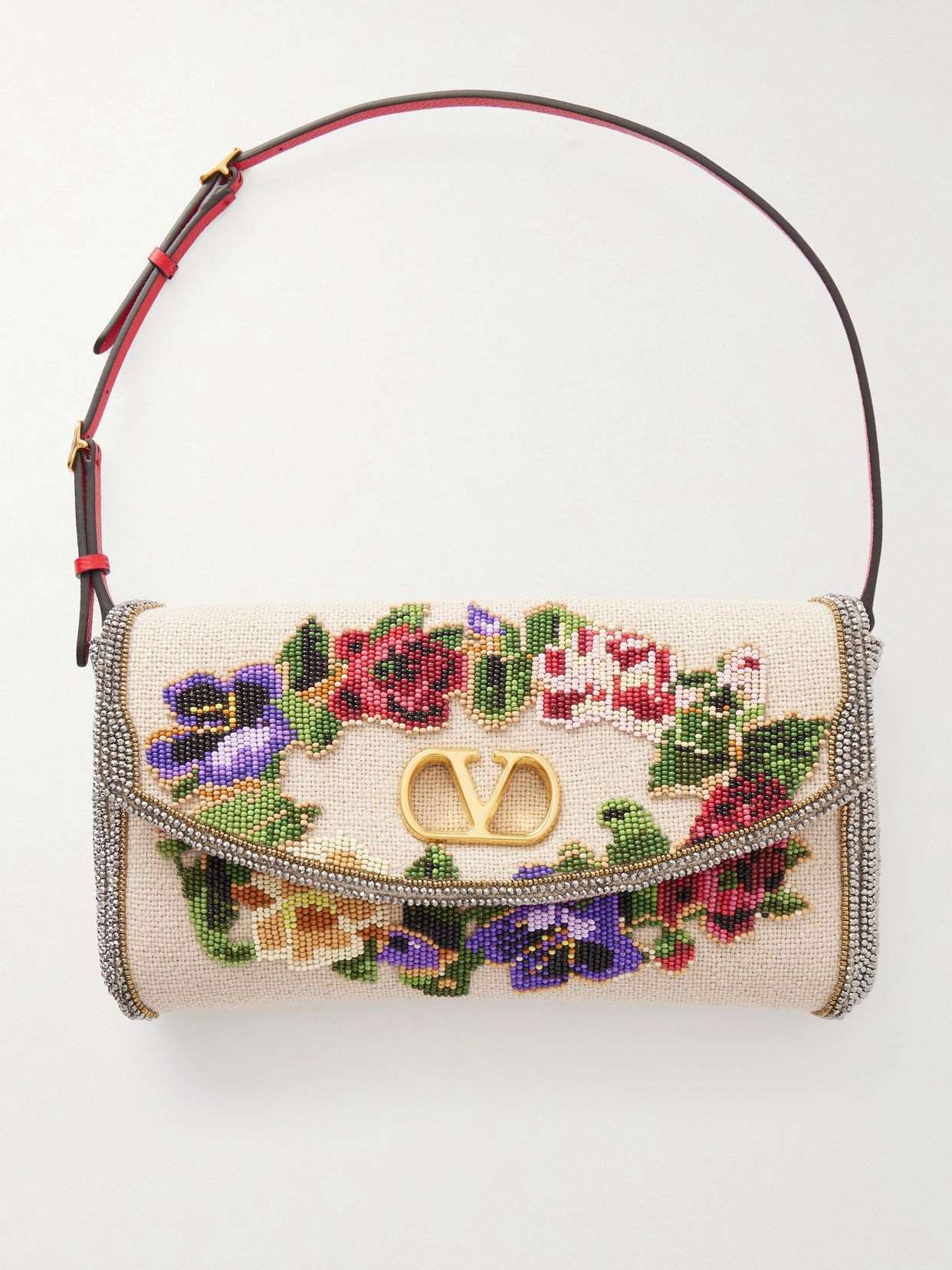 devain sequin embellished cloque shoulder bag