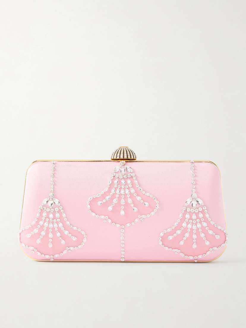 Valentino Garavani — Carry Secrets embellished satin clutch