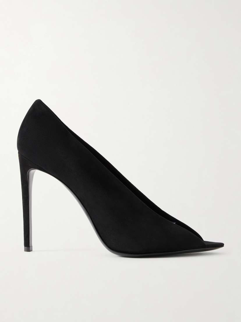 Valentino Garavani Révélé Pvc-trimmed Suede Sandals