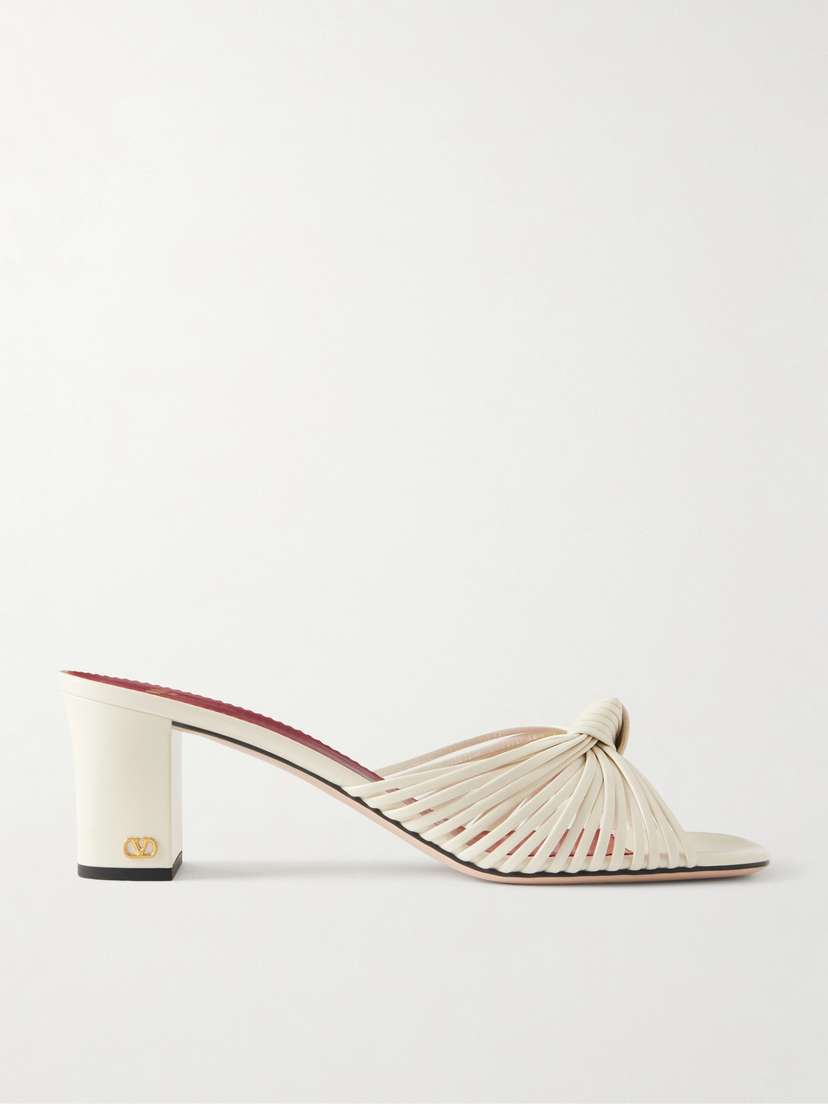 Valentino Garavani Annet 60 Woven Leather Mules