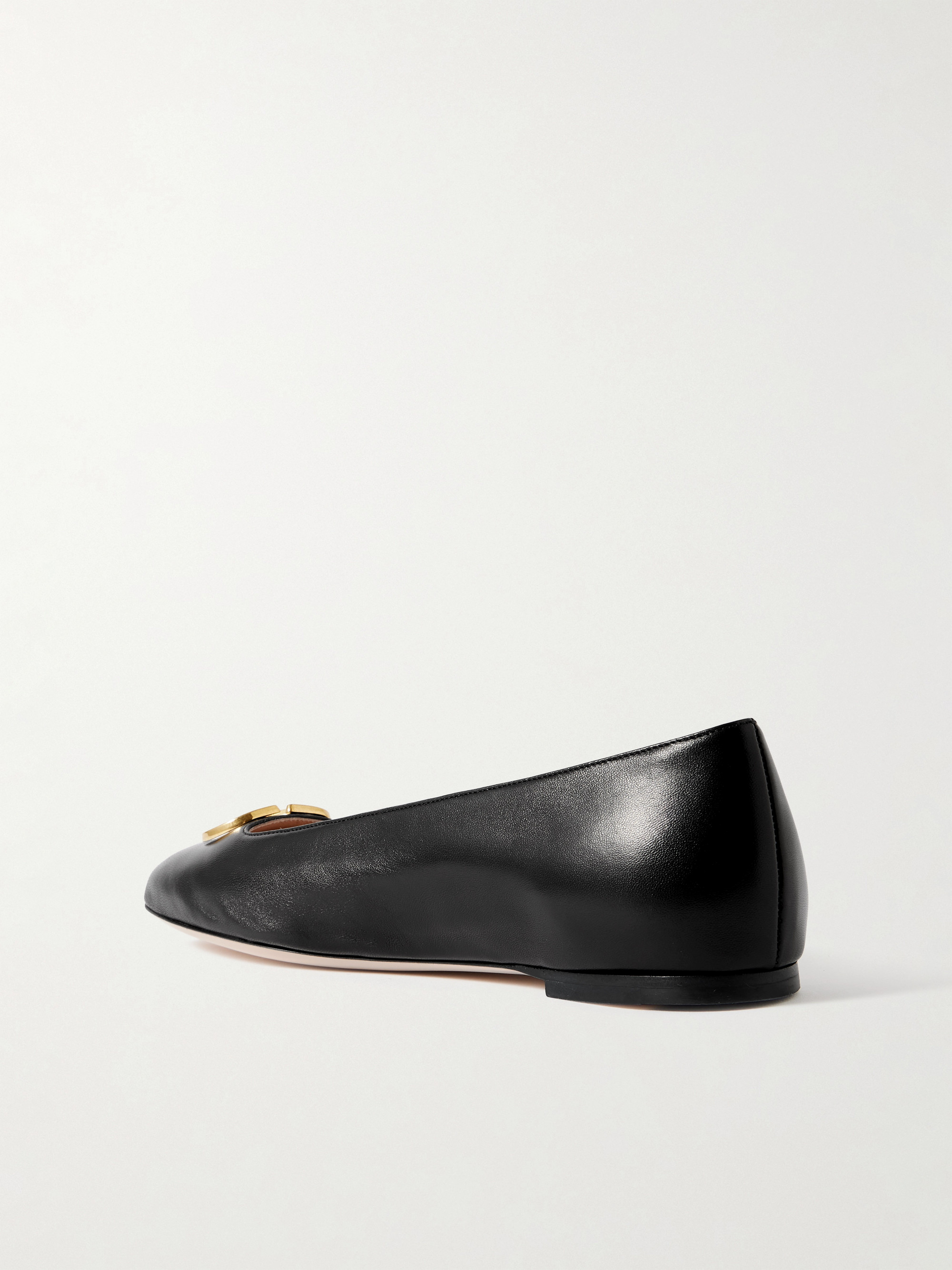 Valentino Garavani VLogo embellished leather ballet flats thumbnail
