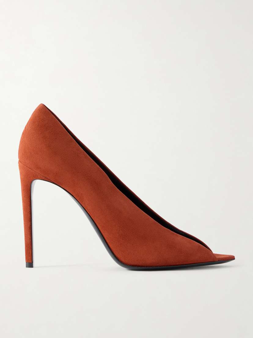 Valentino Garavani Révélé Pvc-trimmed Suede Sandals
