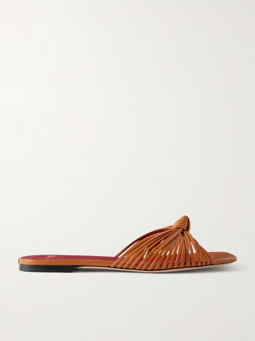 Valentino Garavani Annet Woven Leather Slides