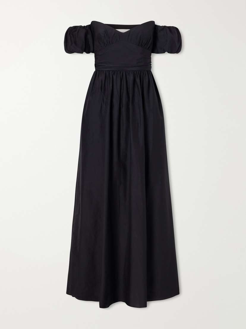 Matteau Organic Cotton-blend Off Shoulder Midi Dress